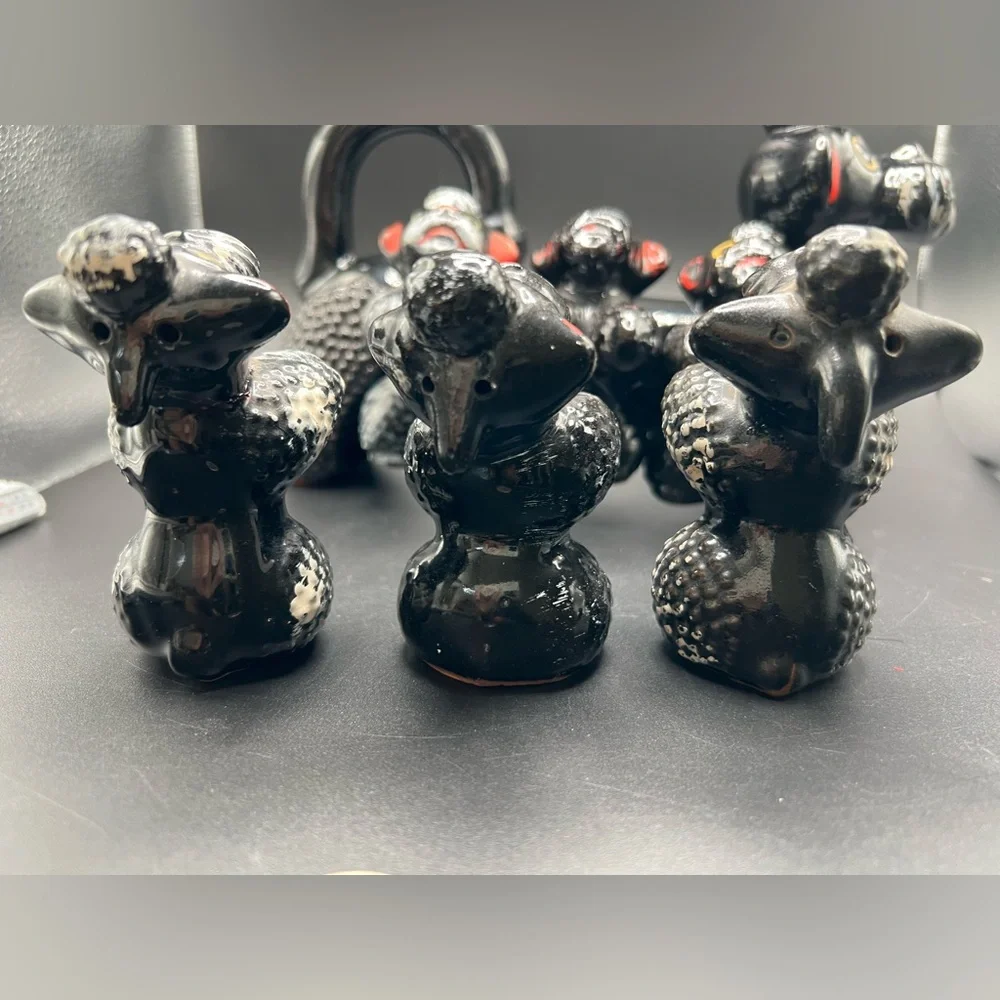 Redware Japan poodle spice rack